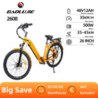 BAOLUJIE DS-2608 Adult Electric Bike 500W  Motor Electric Bicycle 48V12AH Battery 26 Inch Tire All Terrain E-bike