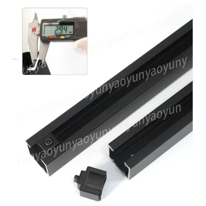 3.0m Cuttable Slide Rail Cloakroom Flat Sliding Door Invisible Translation Guide Rail Hardware Accessories