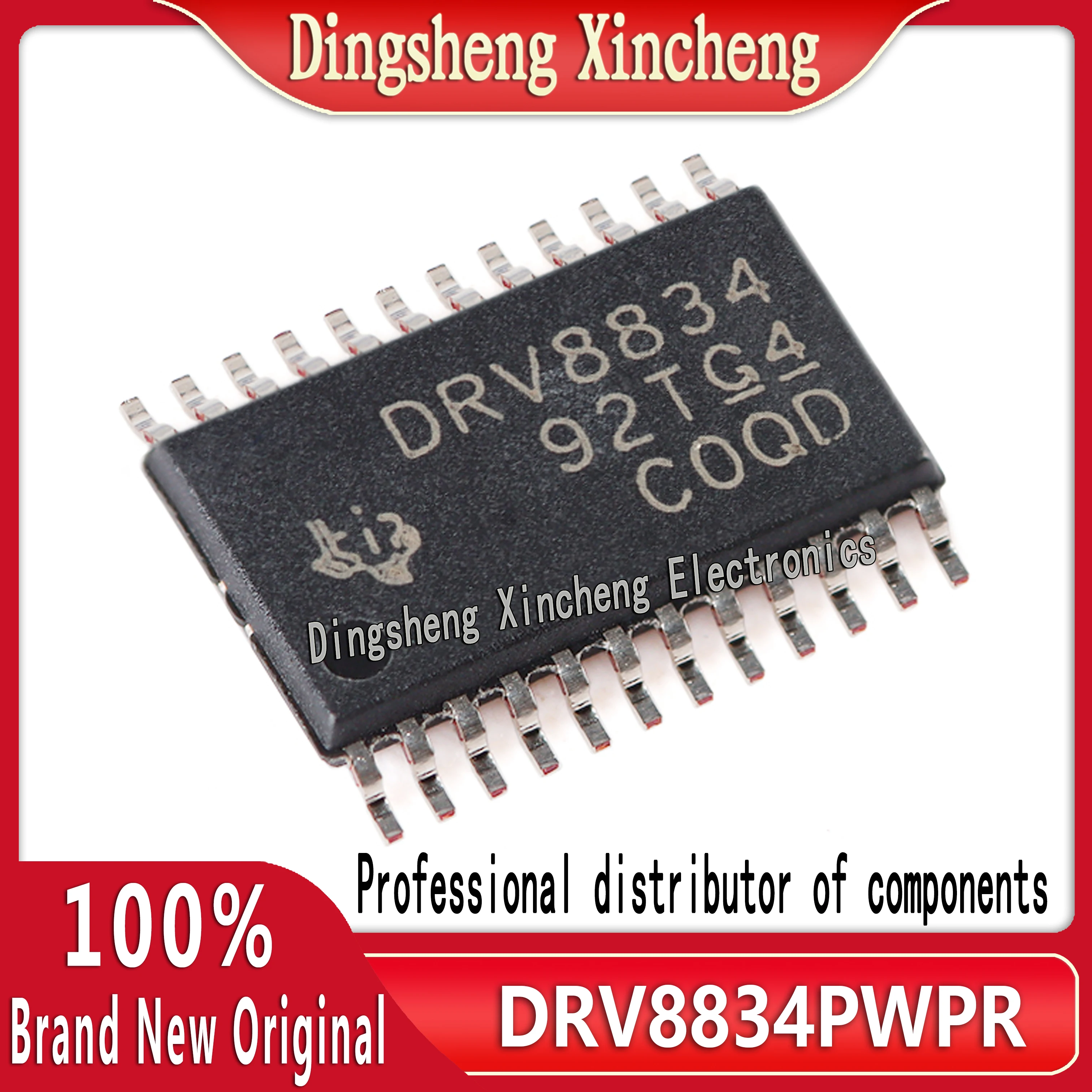 New genuine DRV8834PWPR package HTSSOP24 dual brush DC motor driver chip IC