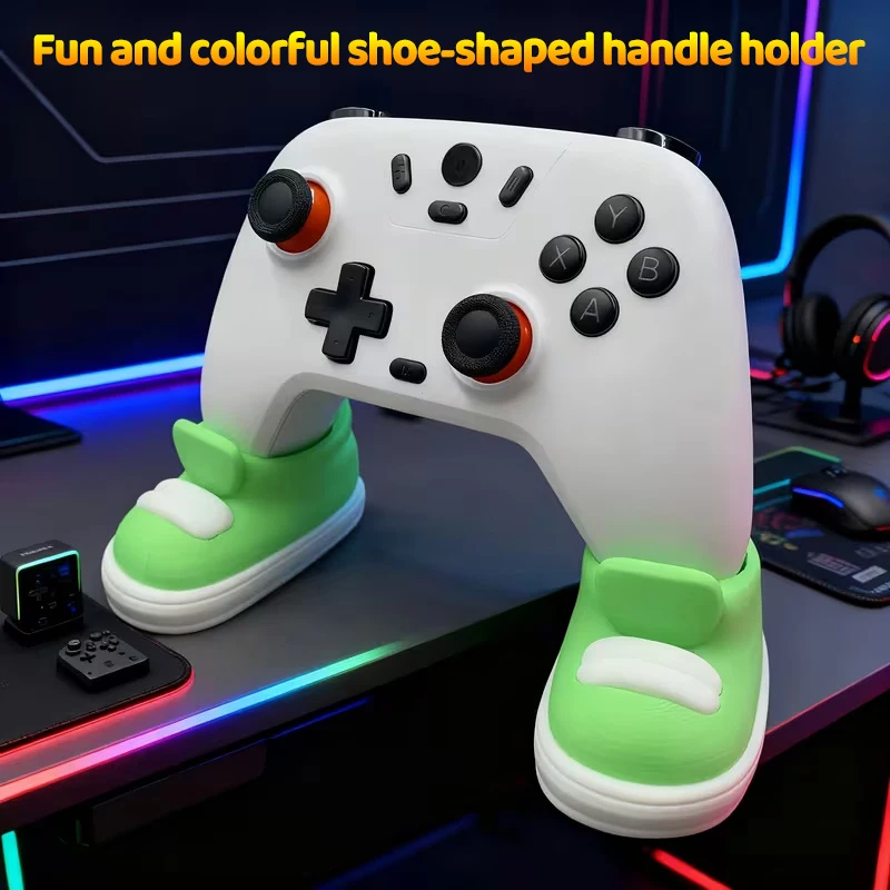 

Креативная стойка для хранения игрового контроллера в форме обуви, универсальный органайзер для различных игровых контроллеров, аксессуар для домашнего декора игр