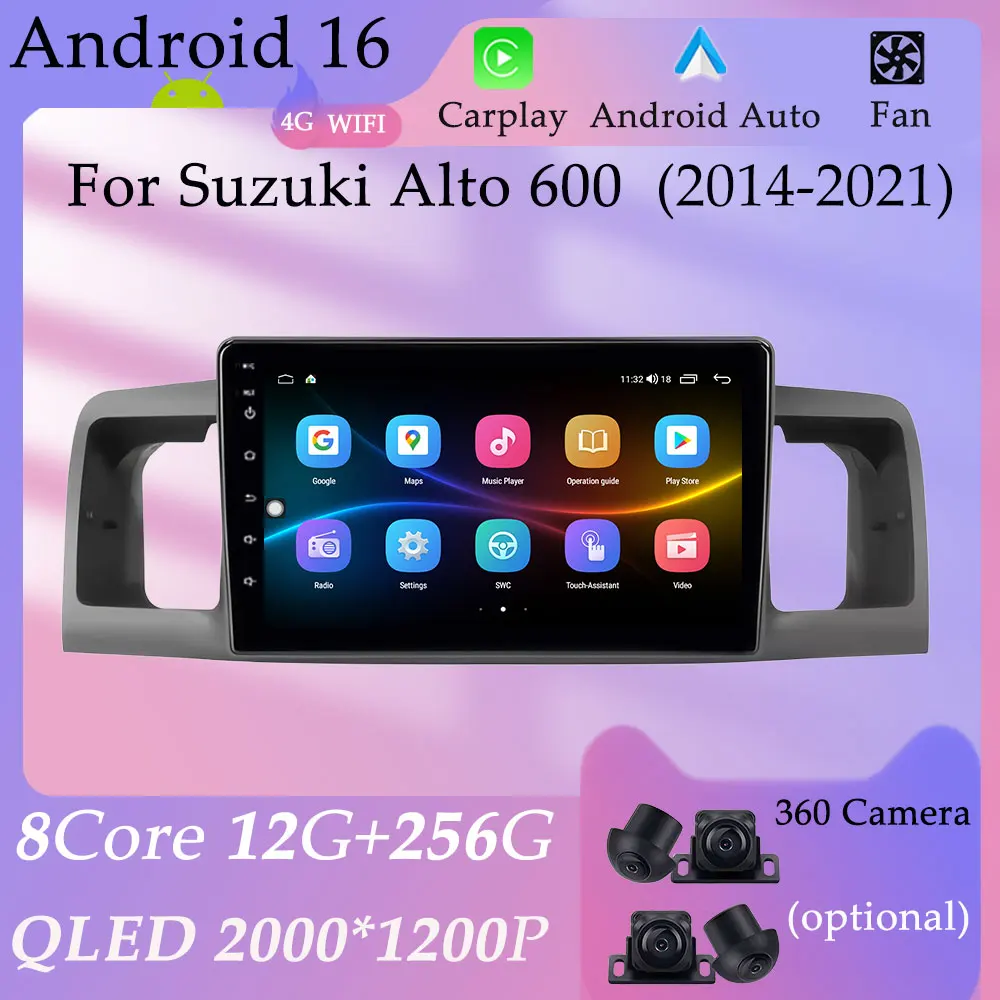 

CarPlay Android for Suzuki Alto 600 2014 - 2021 Car Radio Video Multimedia Player Split Screen GPS Navi DSP Stereo HD Screen BT