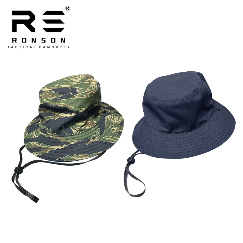 Outdoor Camouflage sun Cap Sunscreen summer Fisherman\'s Hat Blue Tiger Stripe Double Sided Camouflage German Spot Snow Camo