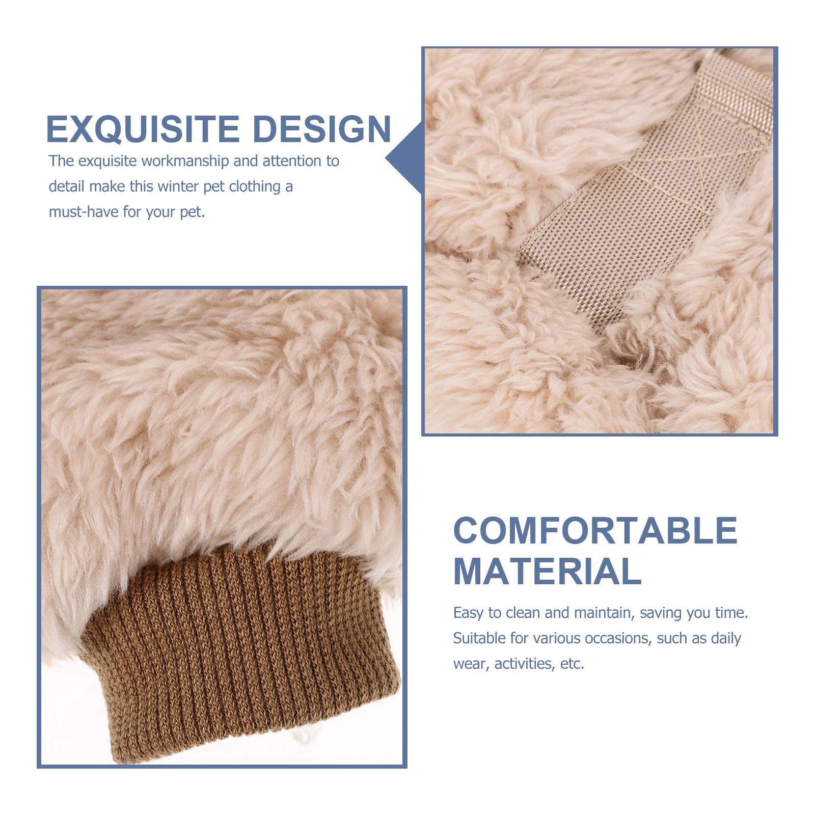 

Warm Keeping Dog Clothes Lightweight Stylish Design Photo Taking Wonderful Gift Adorable Puppy Jacket Exquisite