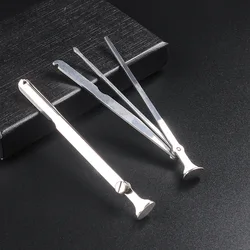 Stainless Steel 3-in-1 Folding Tobacco Pipe Knife, Smoking Reamer, Clean Tool, Needle Scraper, Soot, Multifunctional Gift