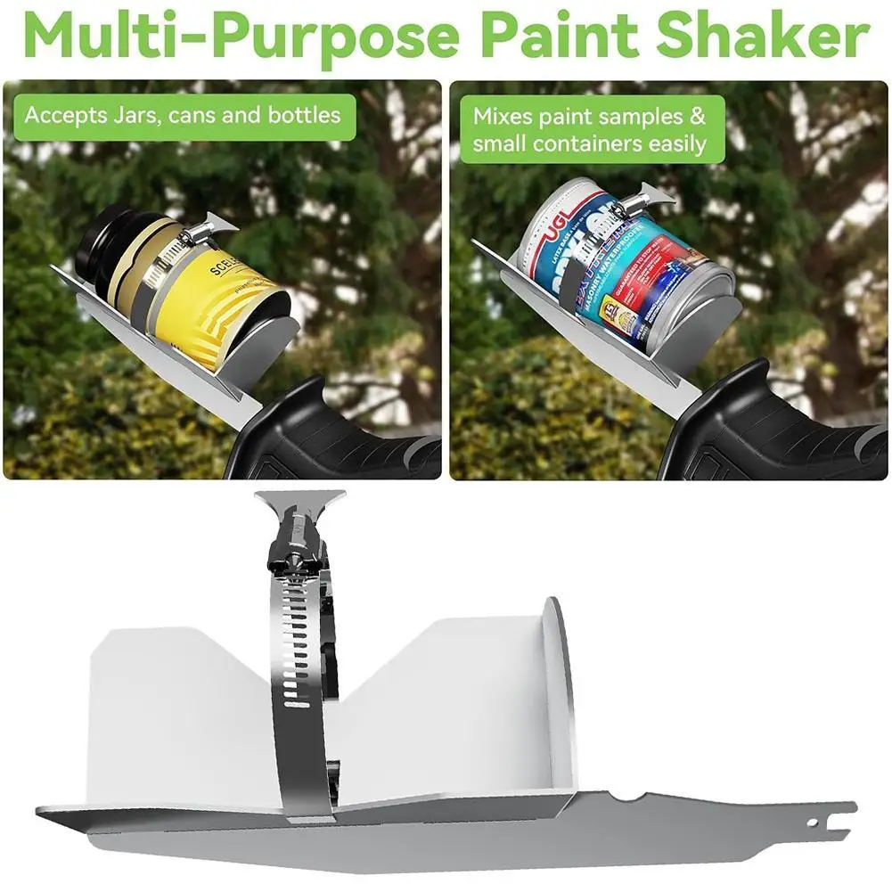 

A03F-Spraying Paint Can Shaker For Reciprocating Saw-Adjustable Design Fits 2" To 3" Cans, One-Click Operation Included