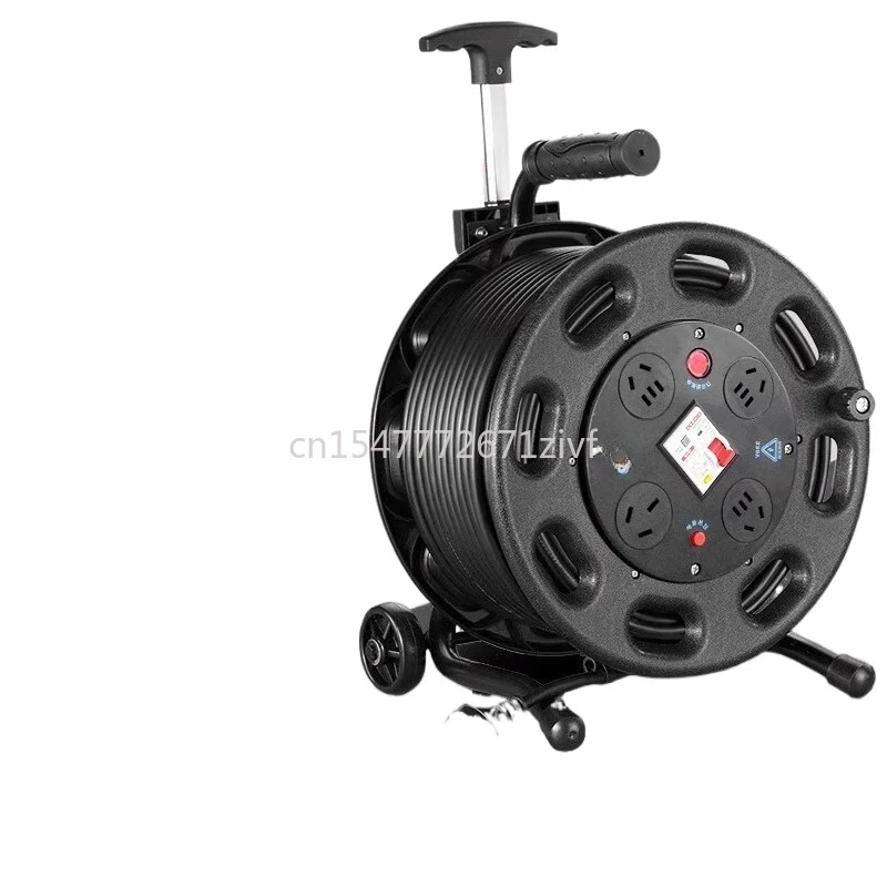 

Кабельный лоток Sunstar, мобильный проводной лоток, колесо, пустой лоток, катушка для кабеля, 50-метровая розетка, кабельный ролик