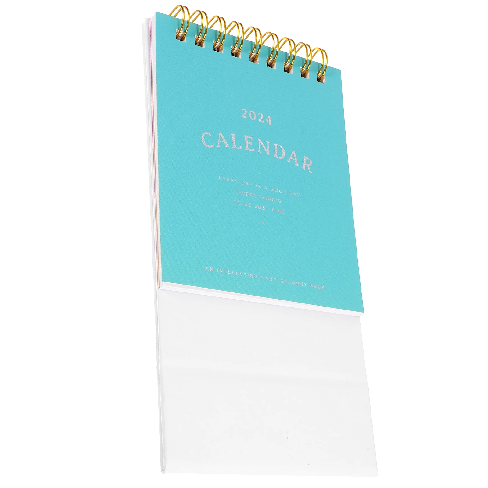 

Desk Calendar 2024 Thick Paper Small Standing Design Coil Binding for Office Home Furnishing Decor Monthly Note Planner