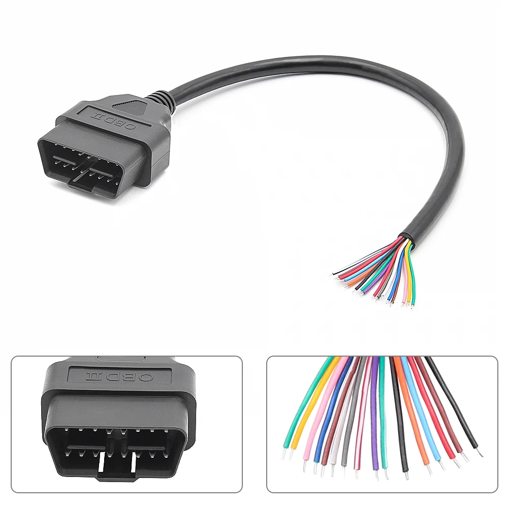 30CM OBD2 16Pin Male Female Cable Full OBD2 Auto Extension Cable Automotive Car Diagnostic Auto Scanner OBD2 Connector Cable