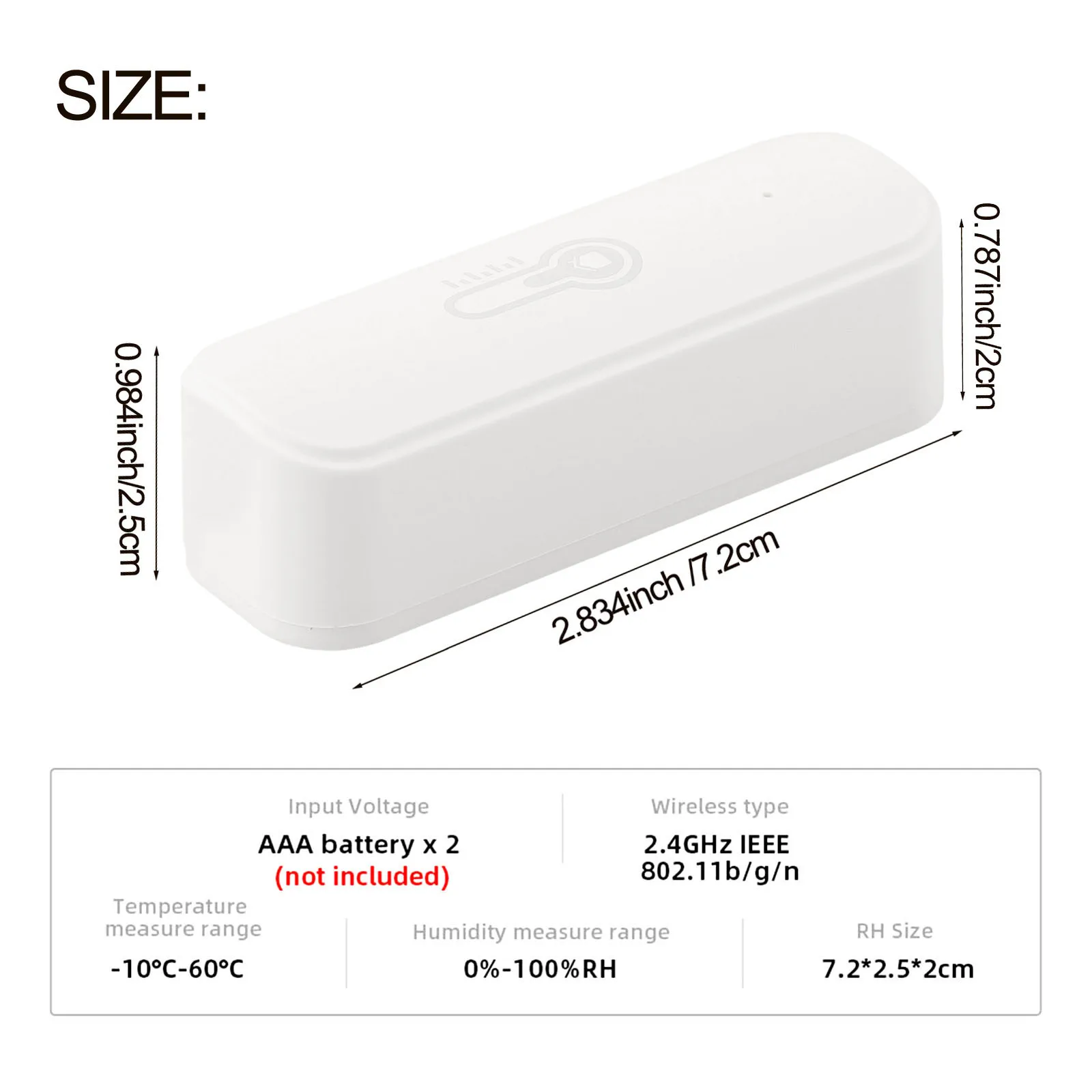 For Tuya Smart For zigbee Temperature and Humidity Detector Sensor with Long for Battery for Life and Real Time Features