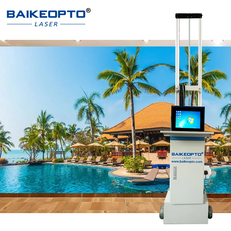 

Factory Price BK-WP200N Pro Wall Printer CMYK Eco-Friendly Ink Double Epson DX10 Nozzles 2.5M Height ForGlass Ceramic Wood