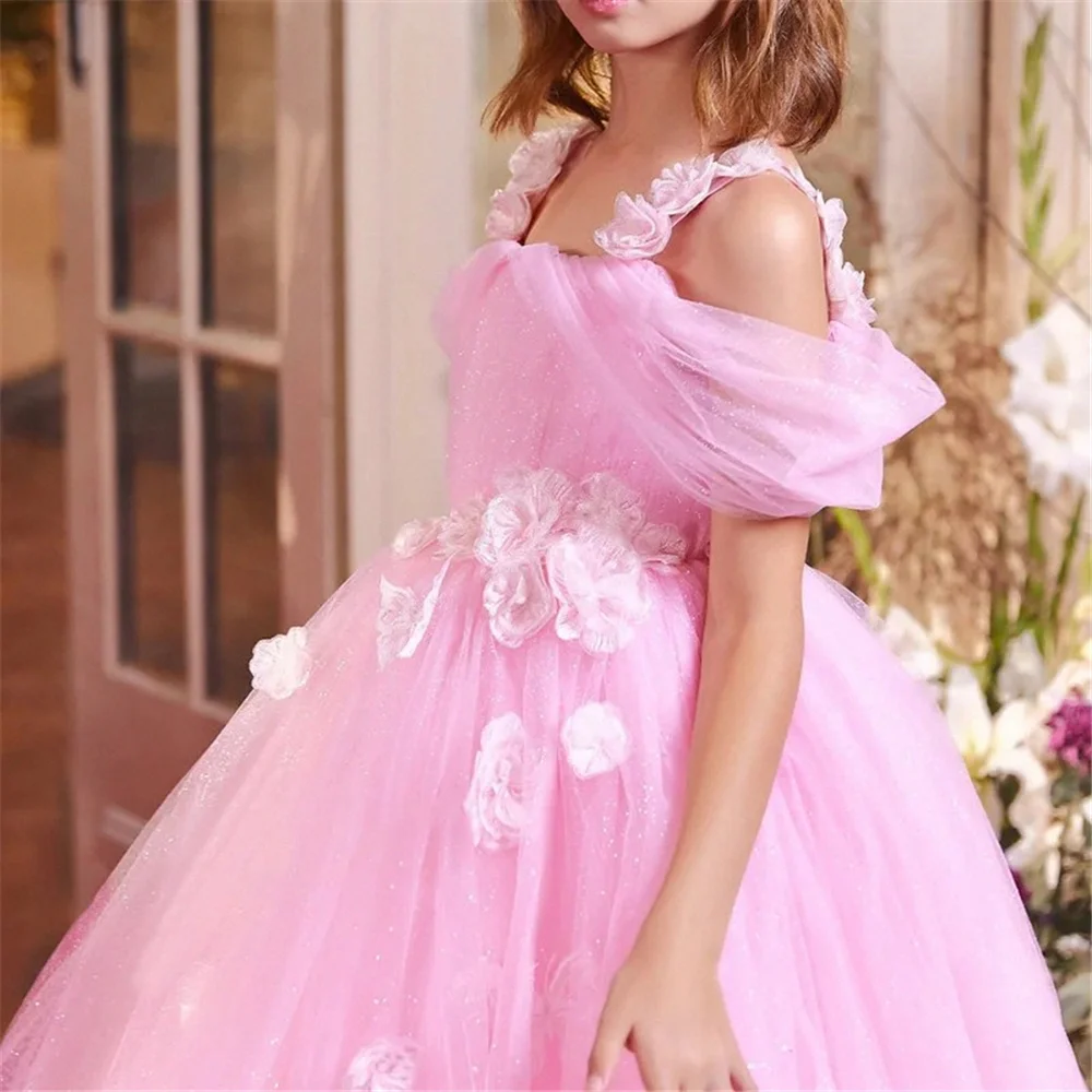 Wunderschöne Blumen mädchen Kleid exquisite Krepp ärmellose Prinzessin Ball für Hochzeit Brautjungfer Kinder Geburtstags geschenk Erstkommunion