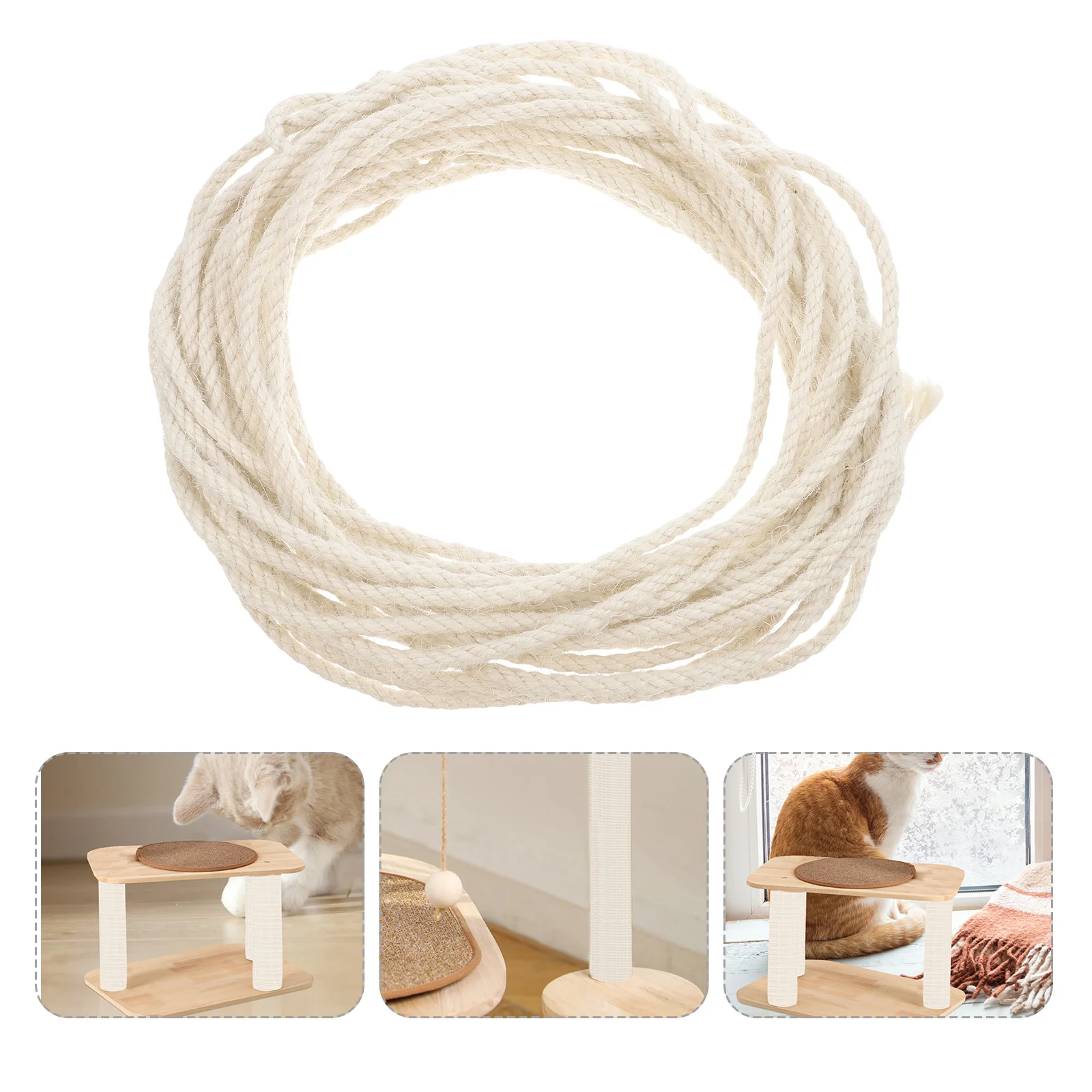 

Sisal Rope DIY Cat Tree Scratching Post High Flexibility Assemble Preferences Available Space Stylish Minimalist Home Decor