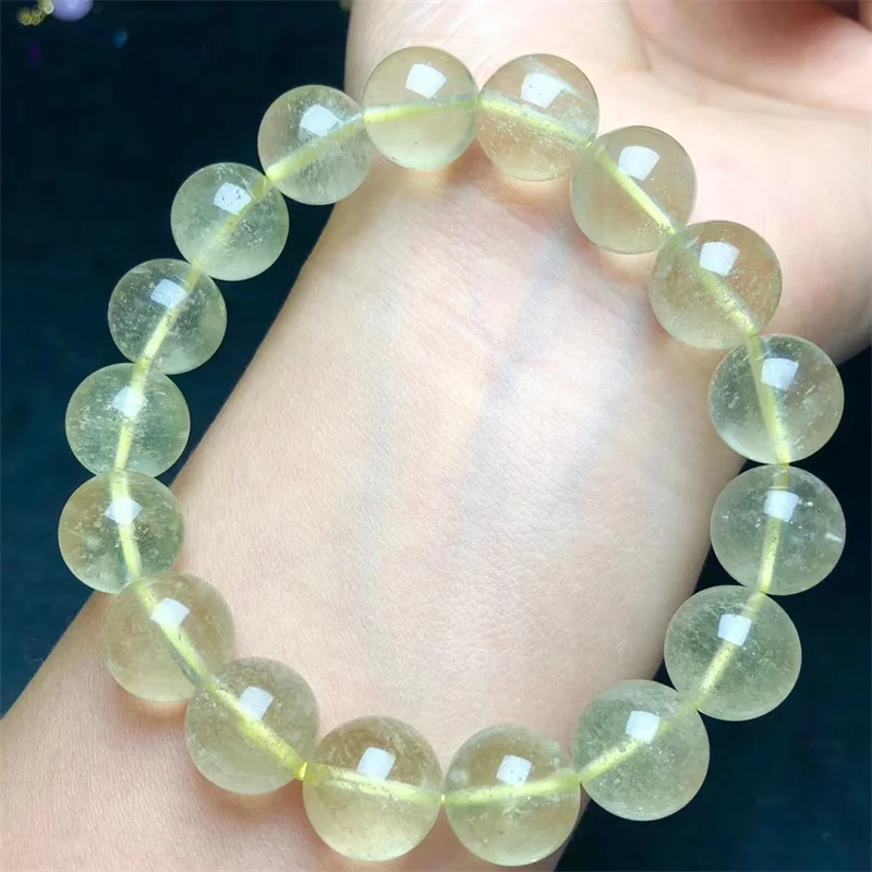 10MM Natural Libyan Meteorite Bracelet Fashion Energy Stone Reiki Healing Crystal Strand Fengshui Gift 1PCS