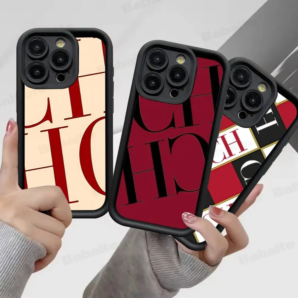 Funda de Teléfono Fashion C-Carolina Fashion H-Herrera para iPhone 17 16 15 14 13 12 11 Pro Max Mini Plus, Cubierta Trasera Suave de TPU