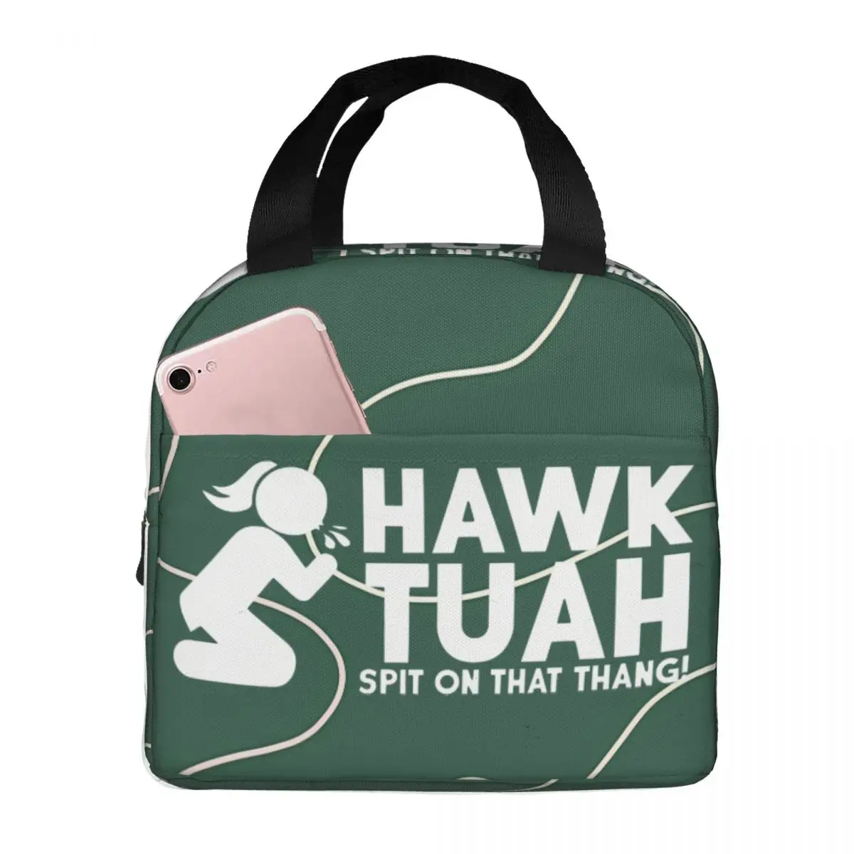 Boys Lunch Box Bag Marvelous Strengthen Handles HAWK TUAH Aluminum Foil InsulationLunch BoxesTravel