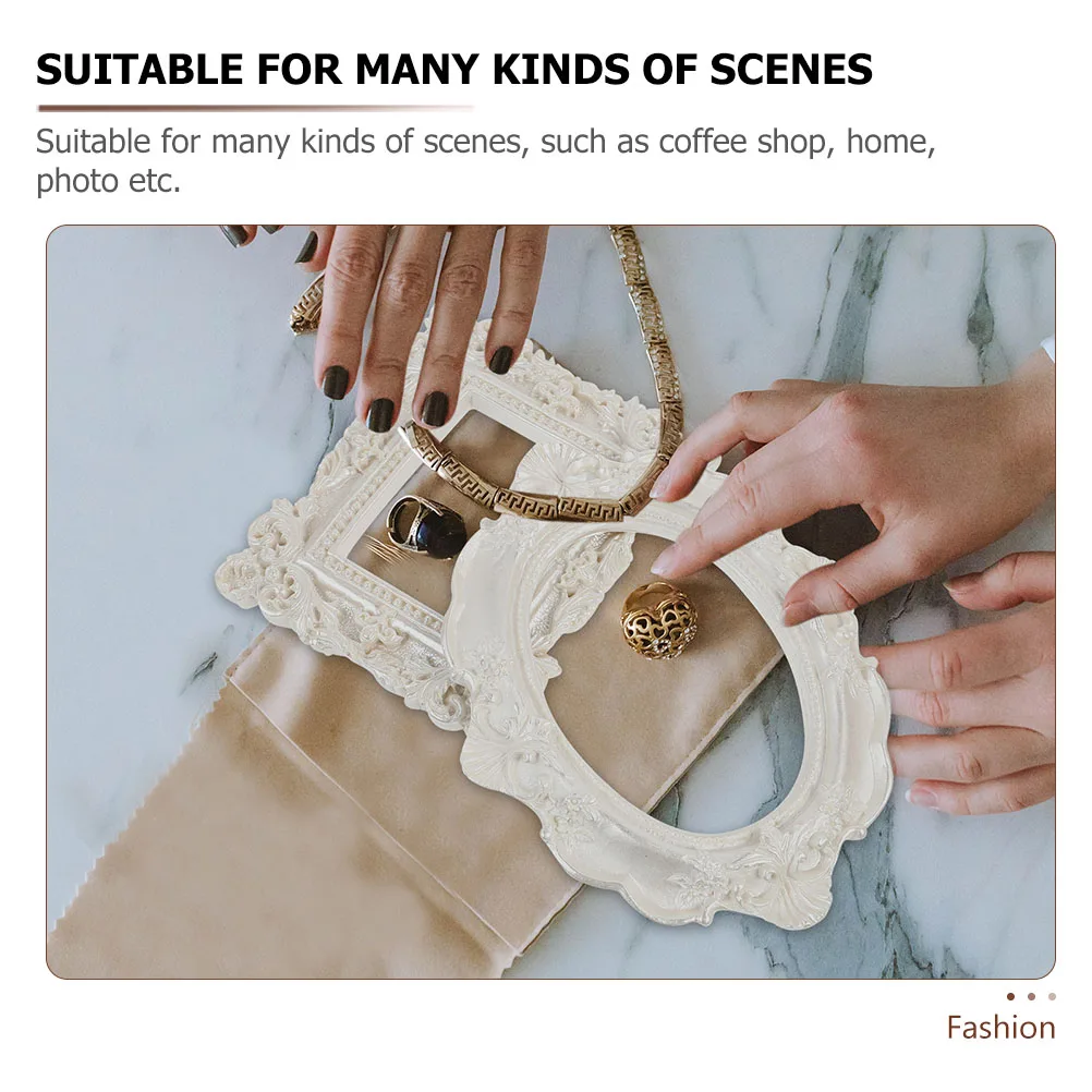 

4 шт., рамки для фотографий в стиле ретро, полимерные фоторамки для домашнего декора, настольное украшение, винтажный стиль, креативная настенная фоторамка, декоративная