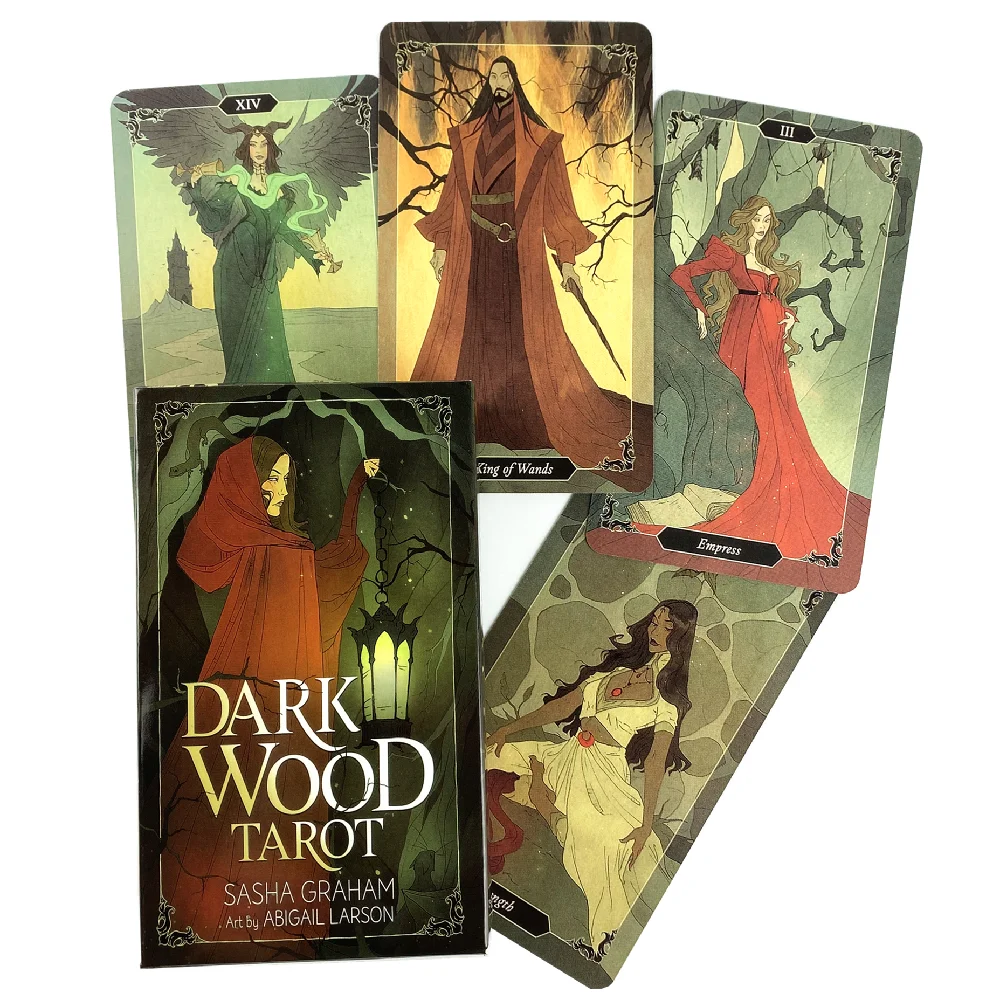 Dark Wood Tarot Family Gathering Chess Card Game Fortune Telling Divination Oracle Cards Leisure Table Game