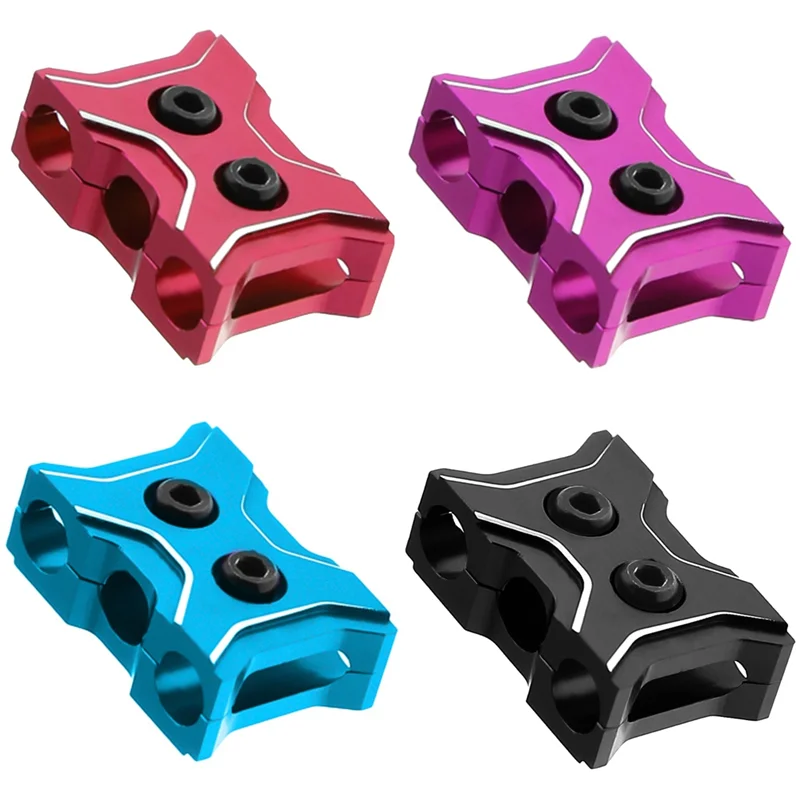 Alat Klip Garis Kusut Gesper Penjepit Tetap Kawat Manajer Kabel Motor ESC Aloi Aluminium untuk Model RC Aksesori Mobil Hitam