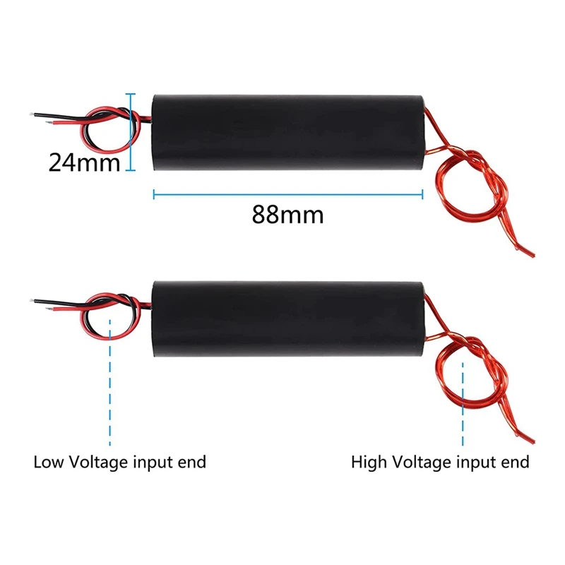 5Pcs High Voltage Generator DC 6-12V to 1000KV Boost Step-Up Inverter Arc Pulse Generator Power Module-A22U