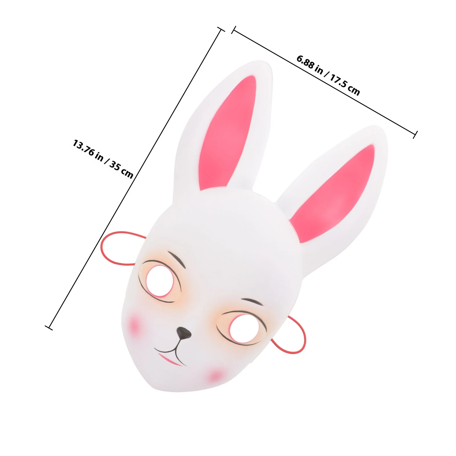 Costume da maschera per ragazze in maschera, cosplay, stile coniglietto, accessorio decorativo, maschera per orecchie di animale, costume cosplay, carnevale per bambini