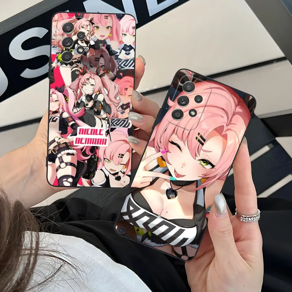 

Чехол для телефона Zenless Zone Zero Nicole для Samsung Galaxy M55 54 42 35 34 33 32 23 22 15 14 13 12 F55 5G, цветной чехол для смартфона