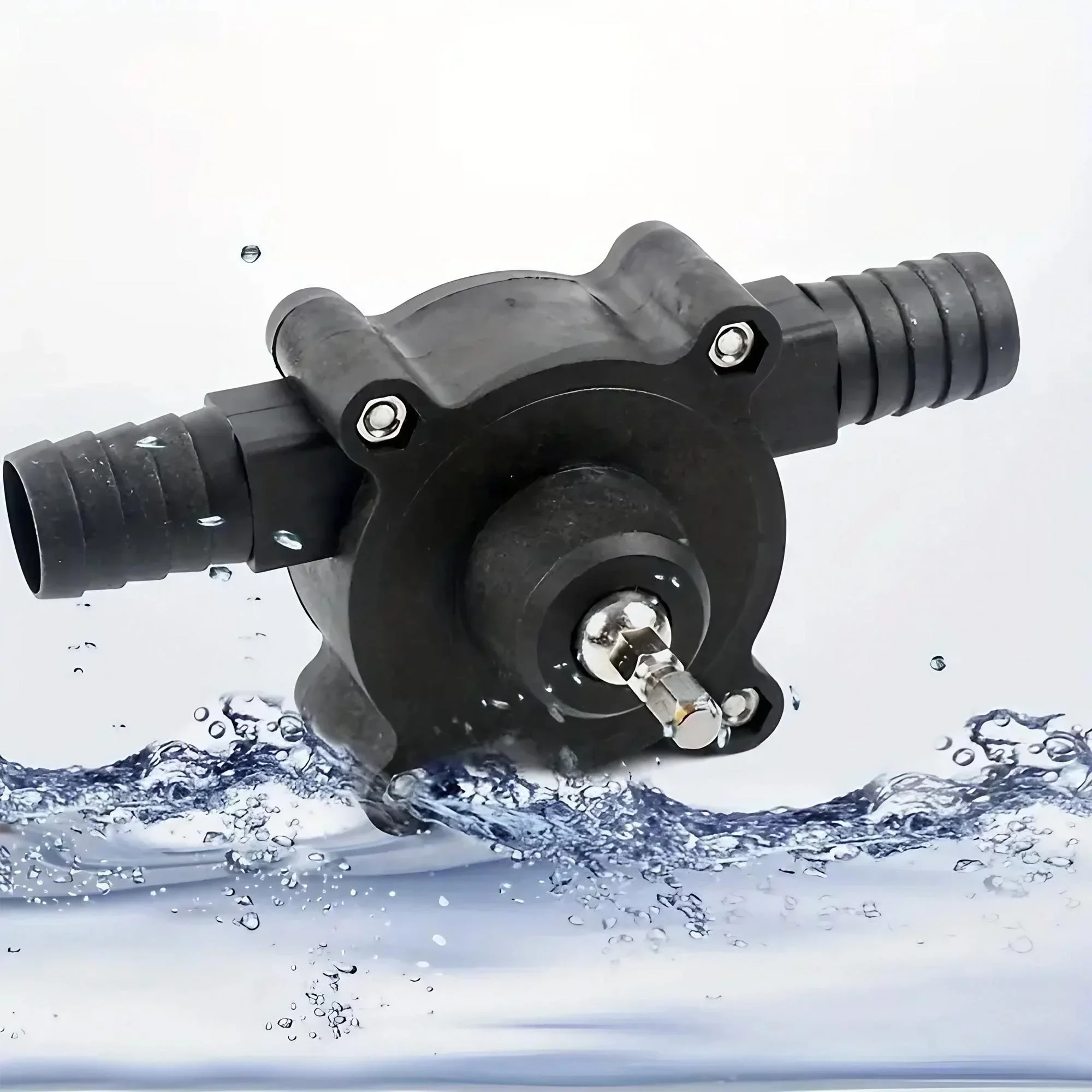 Micro Selbstansaugende Pumpe Haushalt Wasserpumpe Handbohrmaschine Angetrieben Dc Wasserpumpe Dieselpumpe Selbstansaugende Kreiselpumpe 1PC – Detail 7