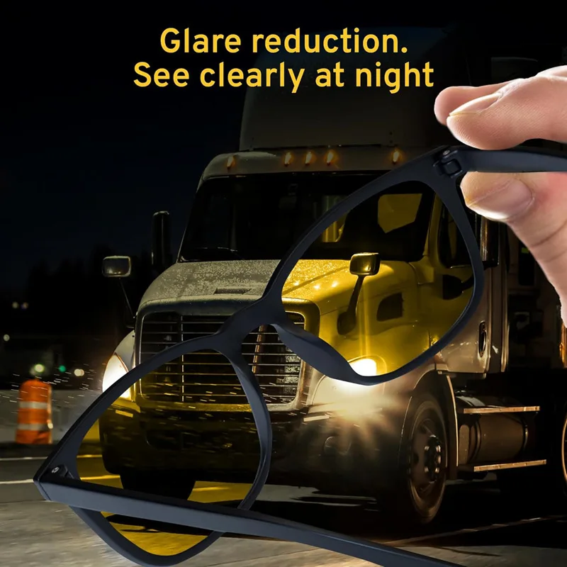 Retro Night Vision Anti Blue light Eyewear Yellow Red Men's Women's Mobile Phone Driver Glasses Computer Sports Game Goggles