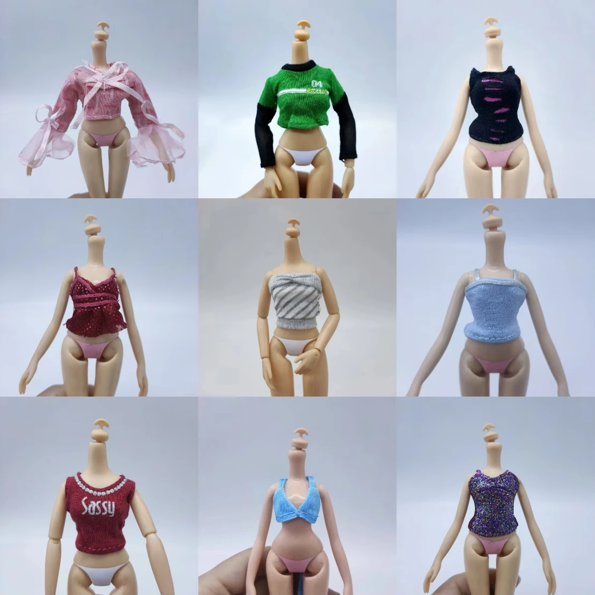 the clothes tops shirt for Bratz doll 1/6 doll high school doll fashion cool doll