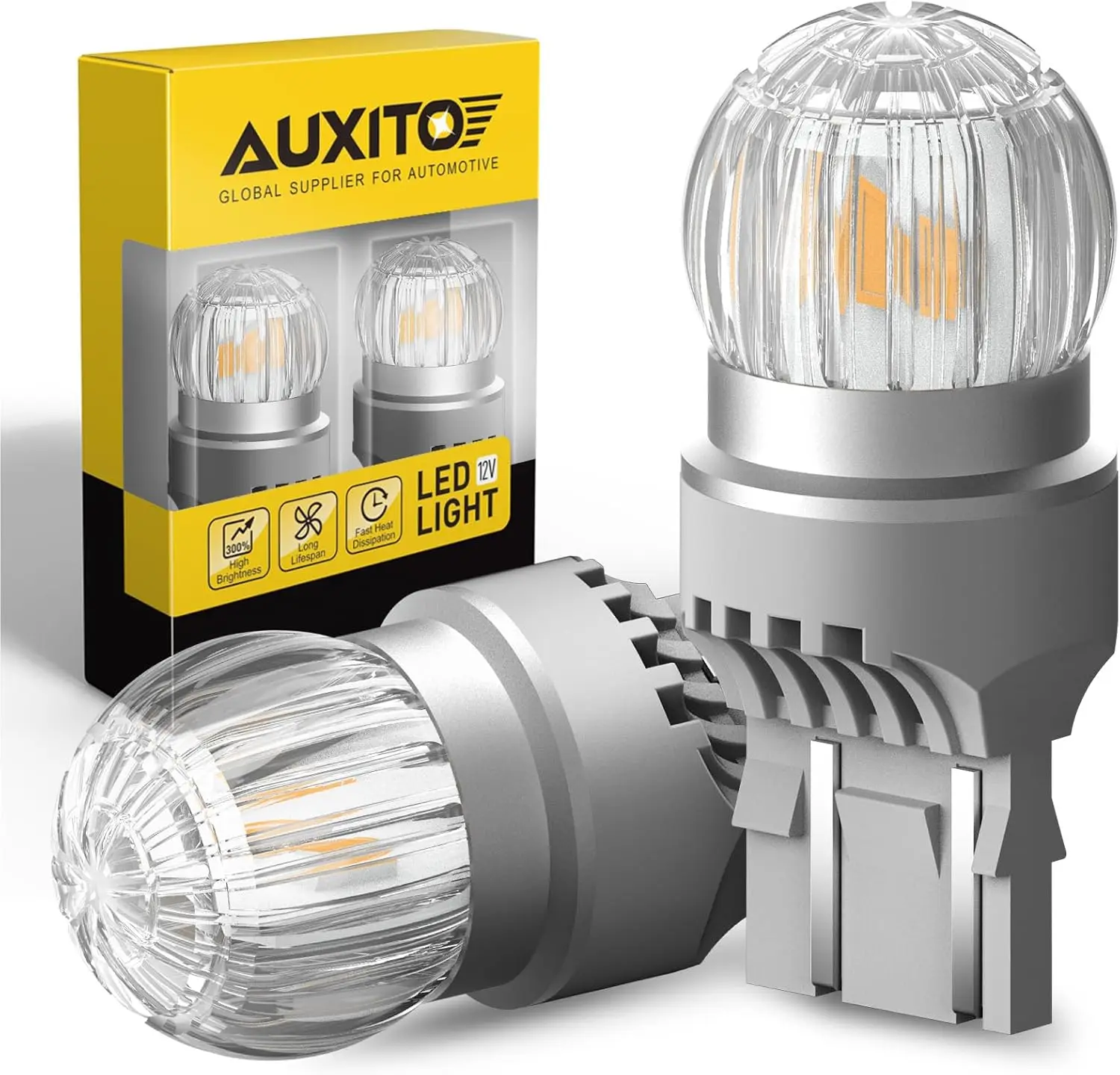

7443 LED Bulb Amber Yellow, T20 Turn Signal Light, Super Bright, Pack of 2