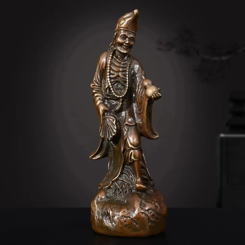 Feng Shui Buddha Copper People Jigong Buddha Statue Home Living Decor Gift