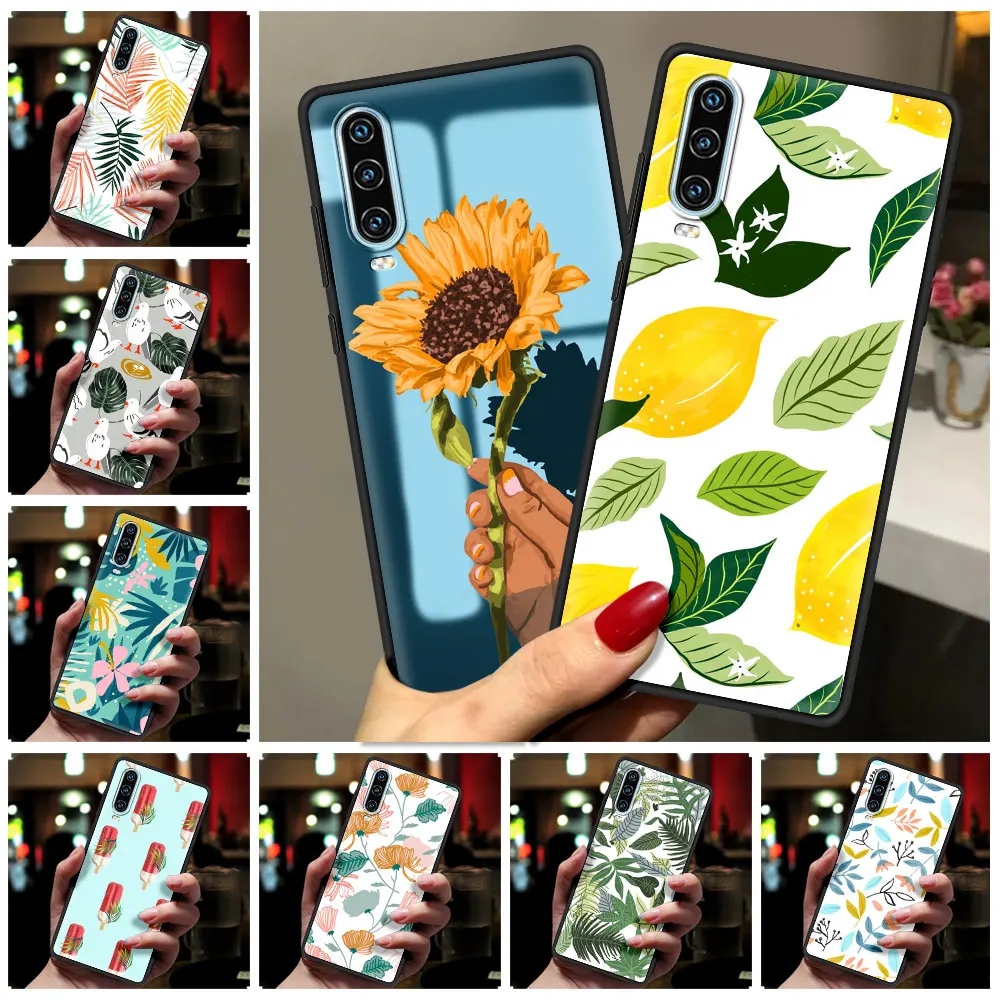 

Fruit Print Plants Flowers Art Phone Case For Huawei P50 P40 P30 Lite E P20 Pro Y9 Y7 Y6 2019 P Smart 2021 Z Y6p Y7a Y9s Cover