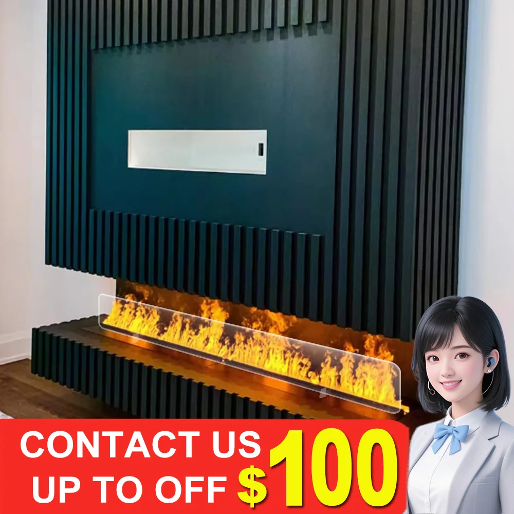 

Увлажнитель камина с ароматическим туманом + диффузор эфирного масла RGB пламя свет камин для отеля спа релаксация декоративный камин