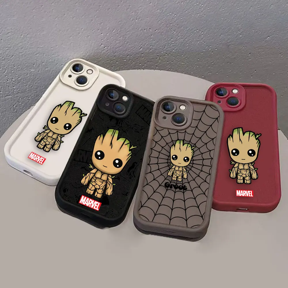 Cartoon Baby Groot Marvel Luxtury Phone Case For HONOR Y7A Y9 50 20 X95 X9 90 8X MAGIC 5 NOVA 9 Y70 Y70S SE PRO Case Funda Shell