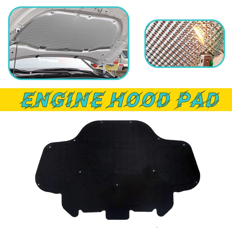 

Car Engine Hood Pad For BMW X5 X6 G05 G06 2019-2024 2020 2021 2022 Heat Insulation Cotton Mat Pat Fireproof Sound Accessories