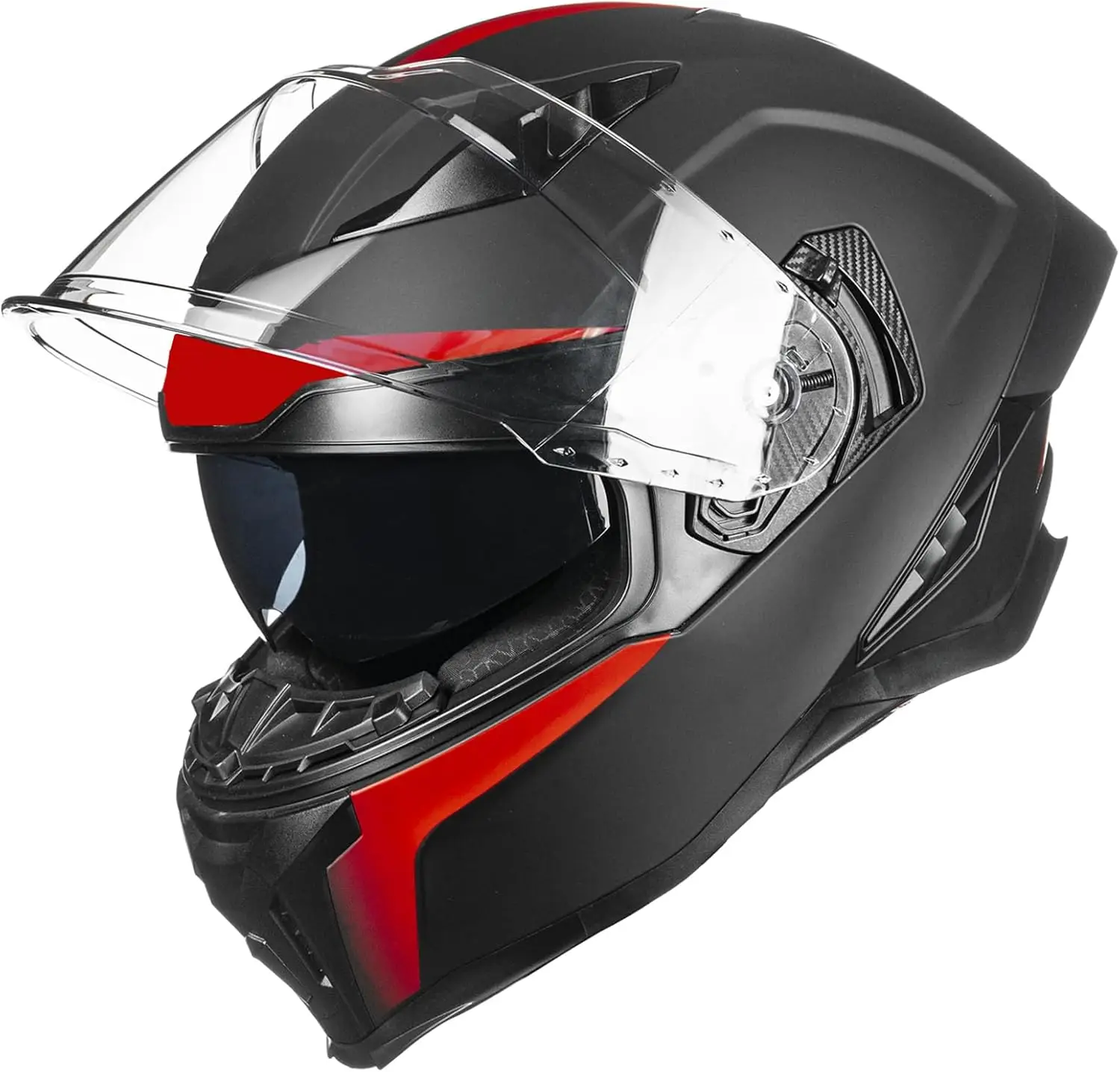 

Мотоциклетный шлем анфас для взрослых, мужчин и женщин с двойным козырьком, уличный велосипед, гоночный DOT, модель MF565