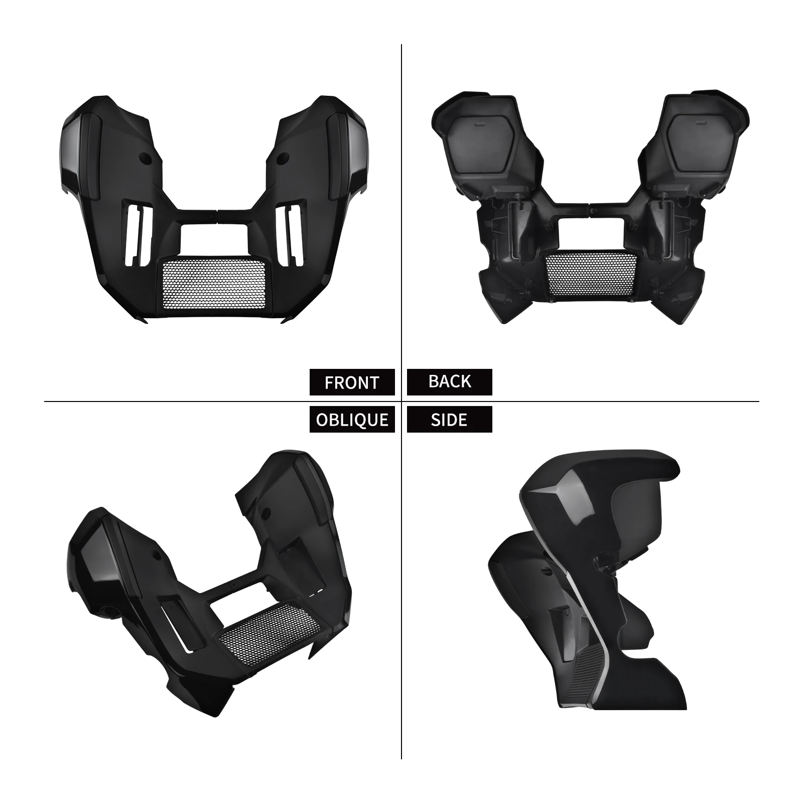 Motorcycle Fairing Spoiler Kit Lowers Turn Signal LED Daytime Running Light For Harley Touring Electra Street Road Glide 24-2026 view 5
