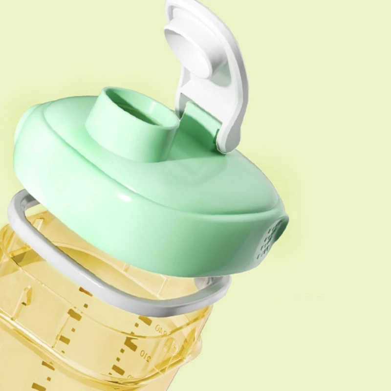 Baby Bottle Convert Straw Cup Lid Feeding Bottle Travel Straw Lid with Anti-Chock Straw for Hegen Wide Mouth Bottles