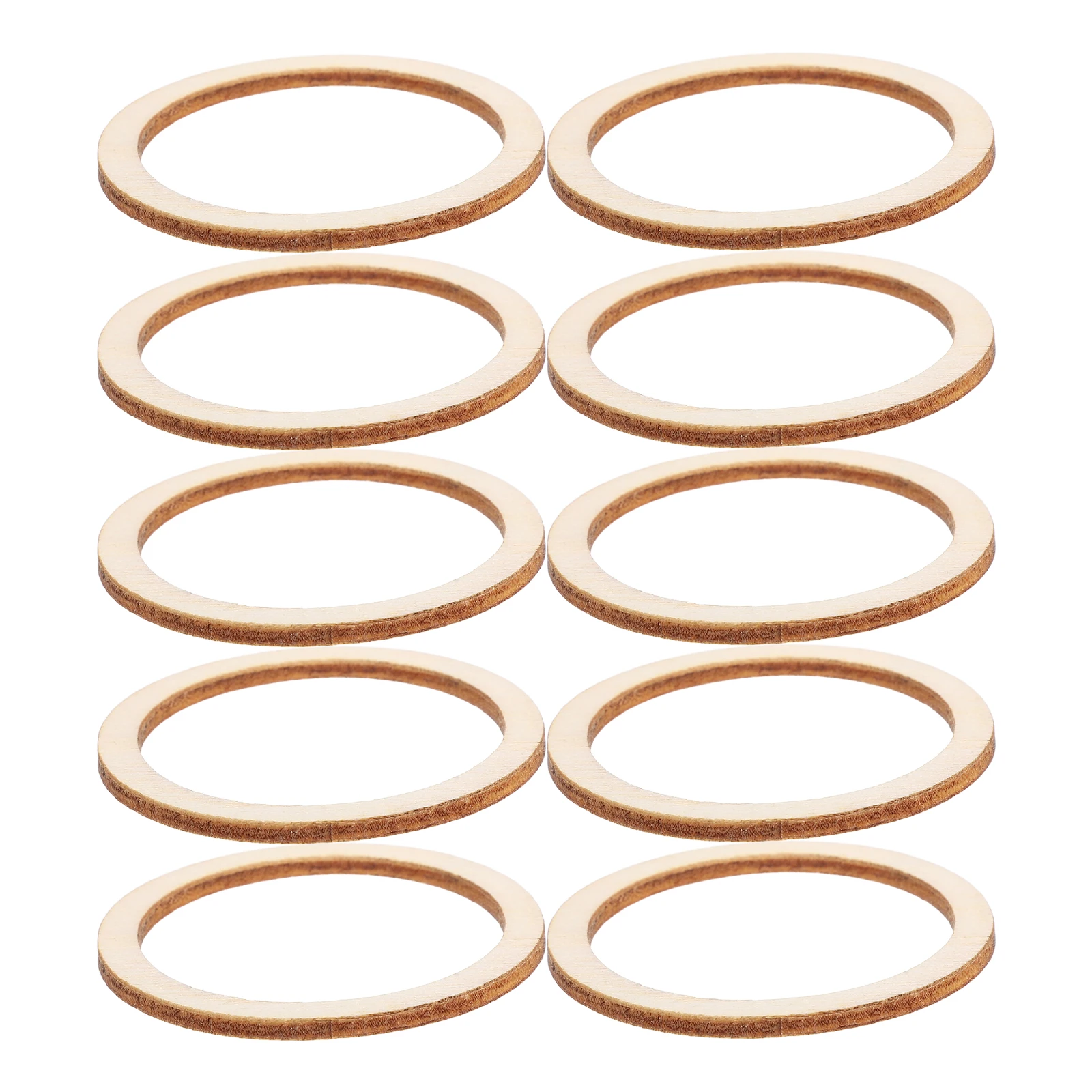 

100 Pcs Circle Wooden Pieces Hollowed Wood Slice Scrapbooking Embellishments DIY Craft Decor Round Shape Accessories