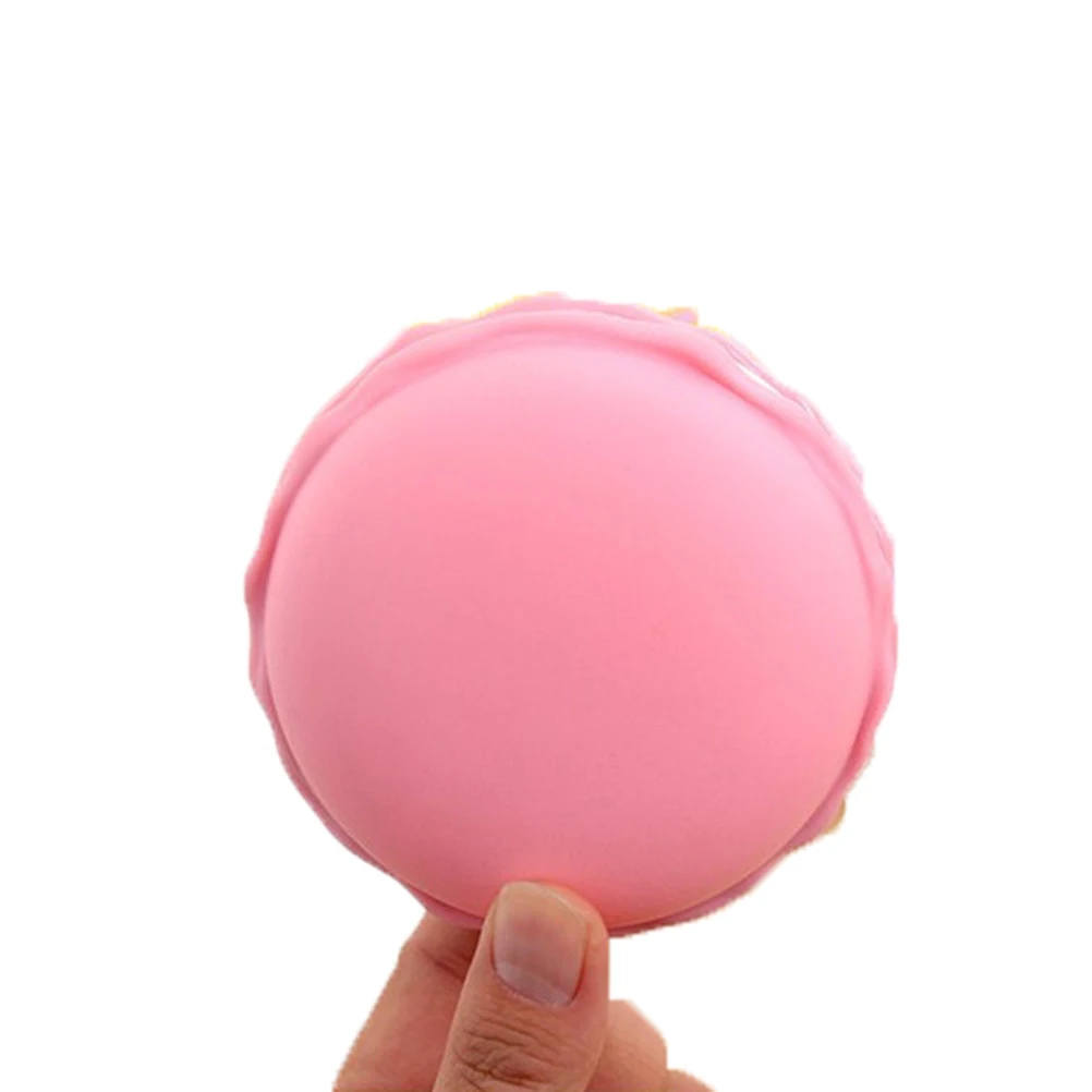 

Mini Jewelry Box 10Cm X 5Cm Pink Macaron Shape Small Organizer For Rings Necklaces Earphones Pills Portable Storage