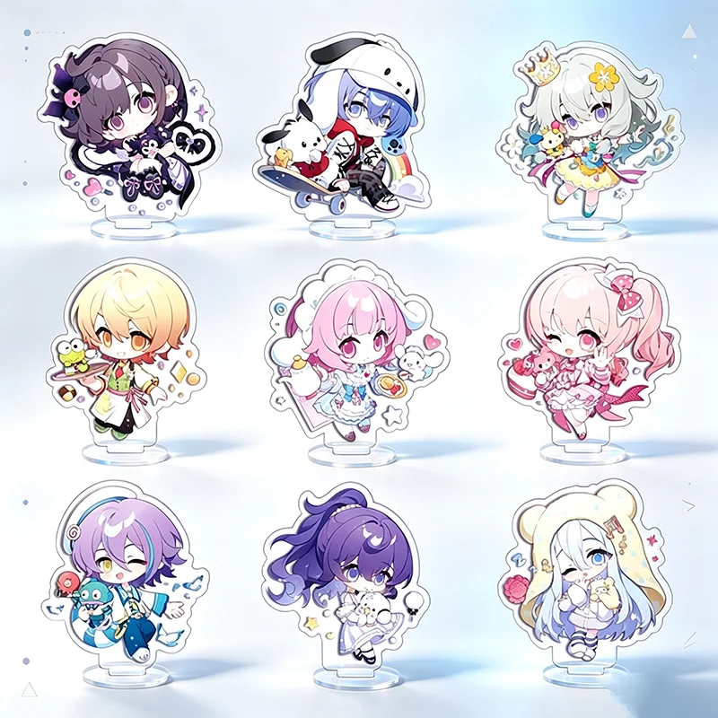 PJSK Project SEKAI Colorful Stage Q Version Chibi Character Acrylic Stand  Anime Acrylic Standee Desk Ornament Collectible Gift