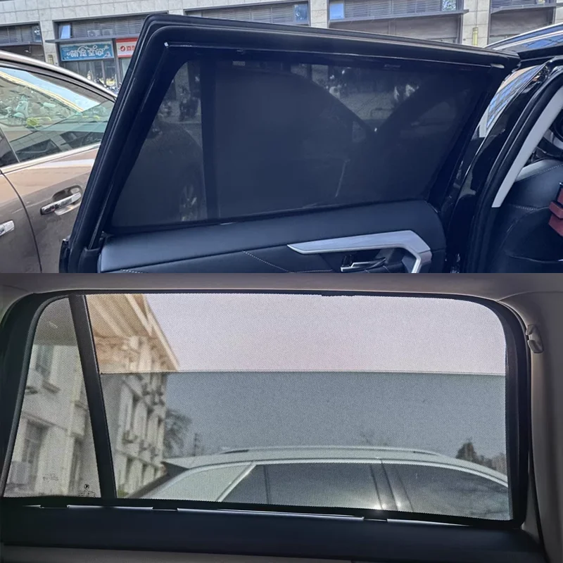 Visor For Nissan Qashqai J11 Rogue Sport MK2 2014~2021 Car Mesh Sun Shade Heat Insulation Net Mesh UV Protection Car Accessories view 5