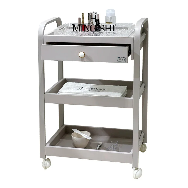 GY50GP-Carrito con cajones para salón de belleza, Carrito de almacenamiento médico para cosméticos, muebles de barbería