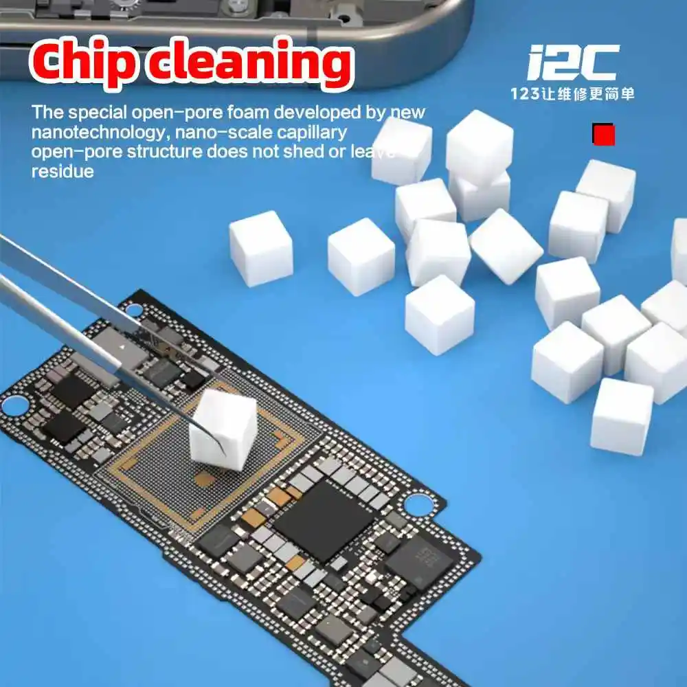 i2C ナノスポンジワイプ携帯電話マザーボードクリーニングスポンジ OCA 接着剤クリーニングスクリーンマザーボードカメラレンズコットンブロック