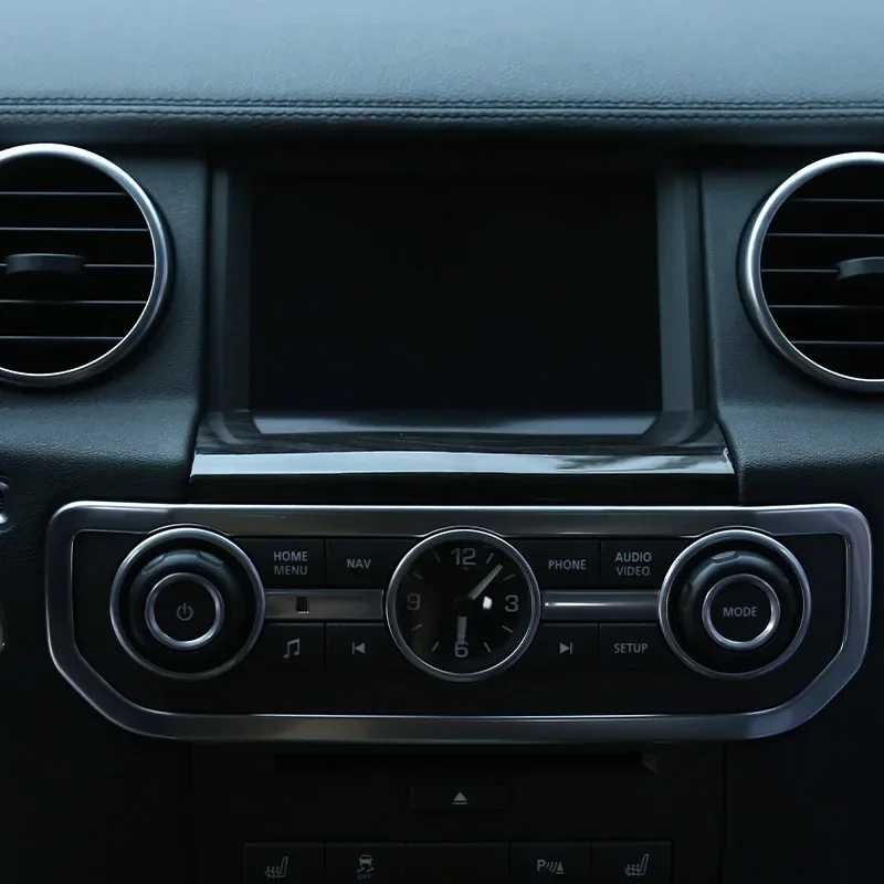 For 2010-2016 Land Rover Discovery 4 LR4 ABS navigation screen bottom panel trim decorative stickers Interior accessories image 5