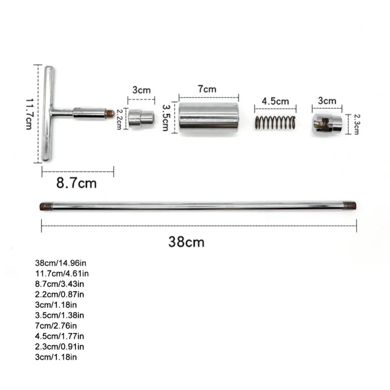 Vehicle Dent Repair Tools T Bar Slide Hammer 12 Puller Tabs Car Dent Remover Kit