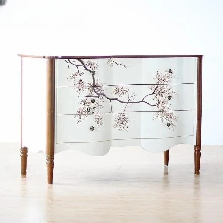 American and European Style Neoclassical Painted Entrance Cabinet