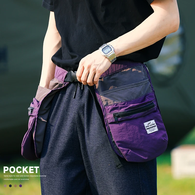 멀티 포켓 지퍼 허리밴드, 앞치마, 허리 가방, 편안한 다기능, 틈새 관광, 스포츠, 피트니스, 사이클링, 낚시