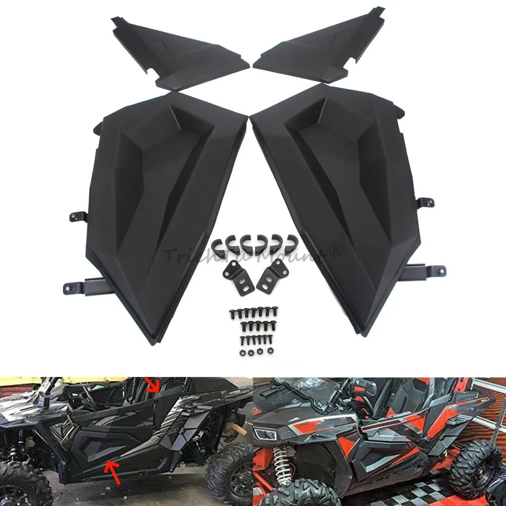 For Polaris RZR XP 1000 Turbo S Trail 900 2015-2023 Replace for 2879509 UTV Accessories Black Lower Half Door Inserts Panels Kit