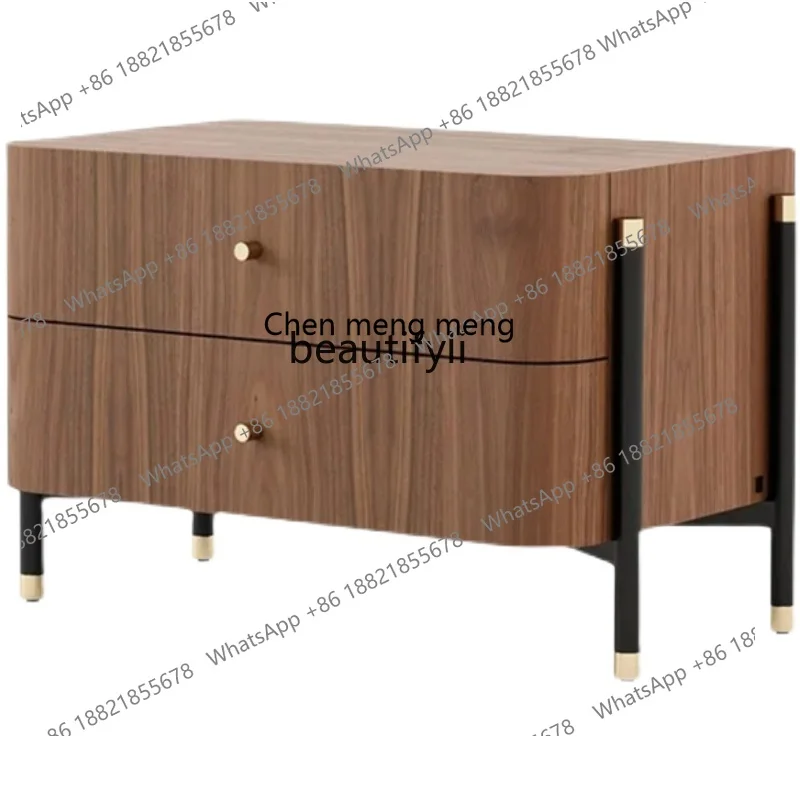 Modern Simple Bedside Table Welcome Model Room Design Nordic Affordable Luxury Master Bedroom Bedside Cabinet Furniture