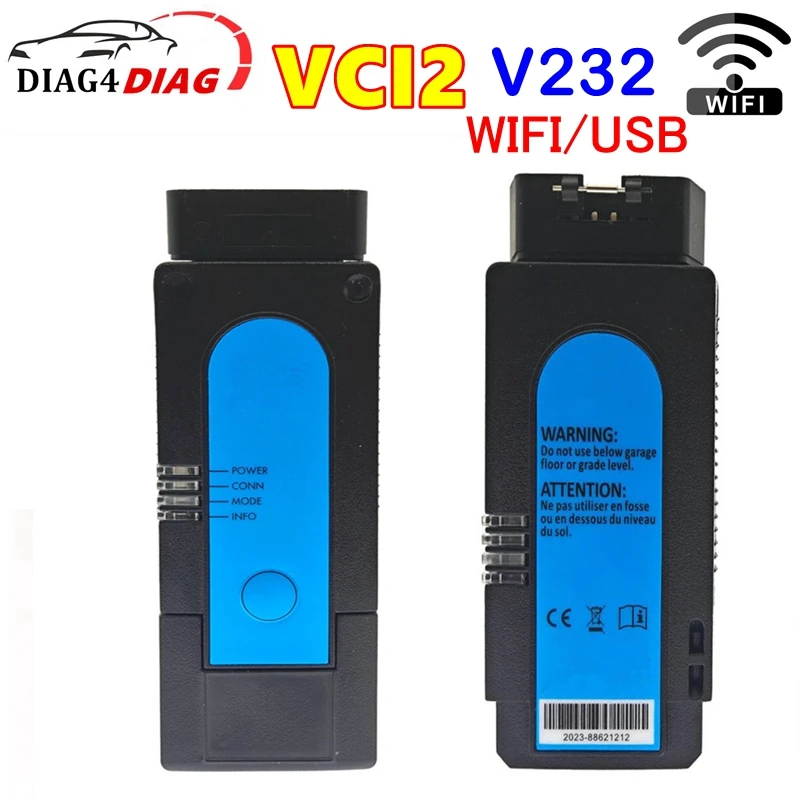 WiFi VCI2 For Renault Can Clip V232 Auto Diagnostic Tool Interface Scanner Tool Multi Language